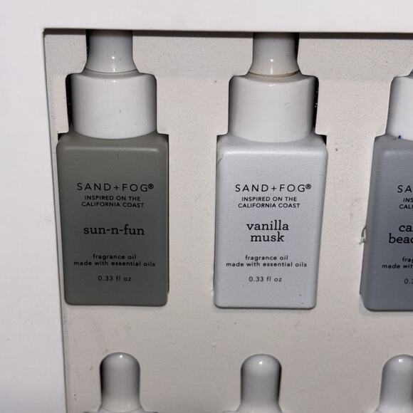 Sand + Fog Fragrance Diffuser Oils California Beach House Clean Waves Set Of 8 - Picture 2 of 10